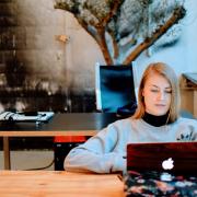 Working in the office