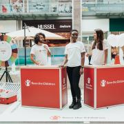 Fundraising-Team am Stand